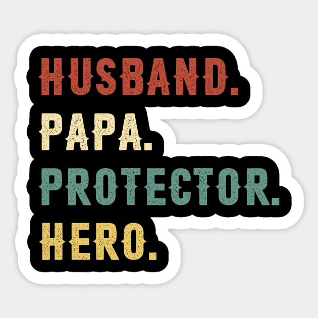 Husband Papa Protector Hero Dad Gift Fathers Day Sticker by Soema